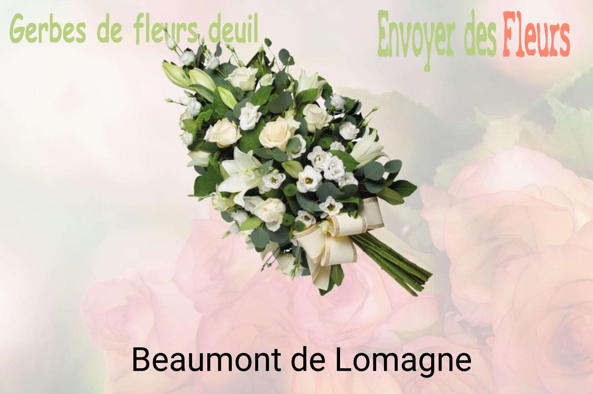 Gerbe de fleurs de deuil livrée à Beaumont-de-Lomagne